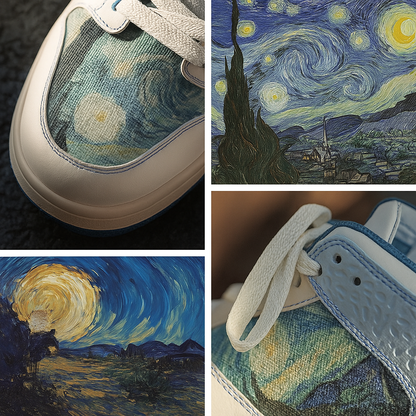 Van Gogh “Starry Night” Inspired Trainers