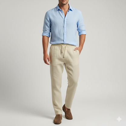 The Avery Linen Trouser