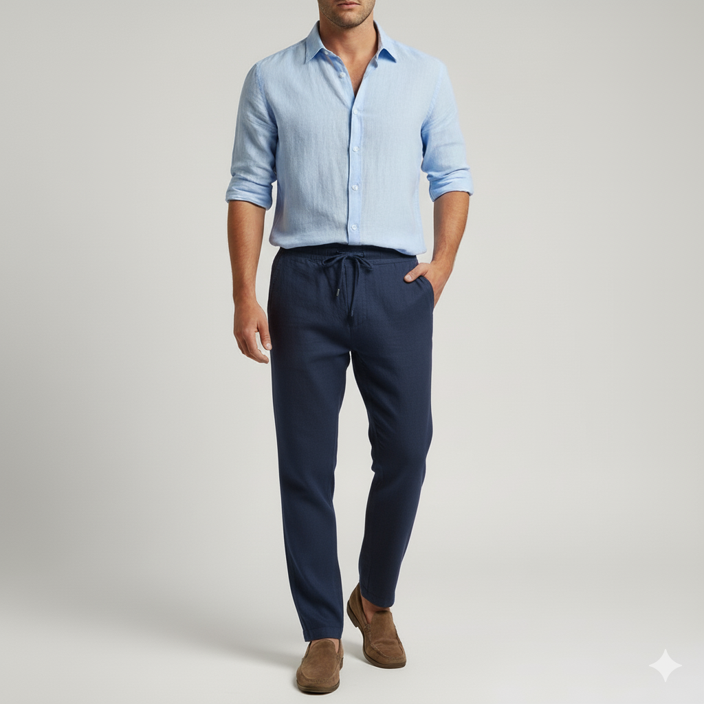 The Avery Linen Trouser