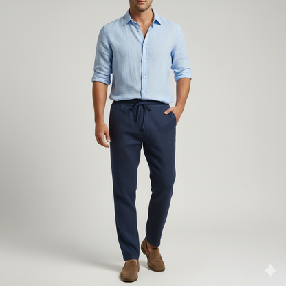 The Avery Linen Trouser